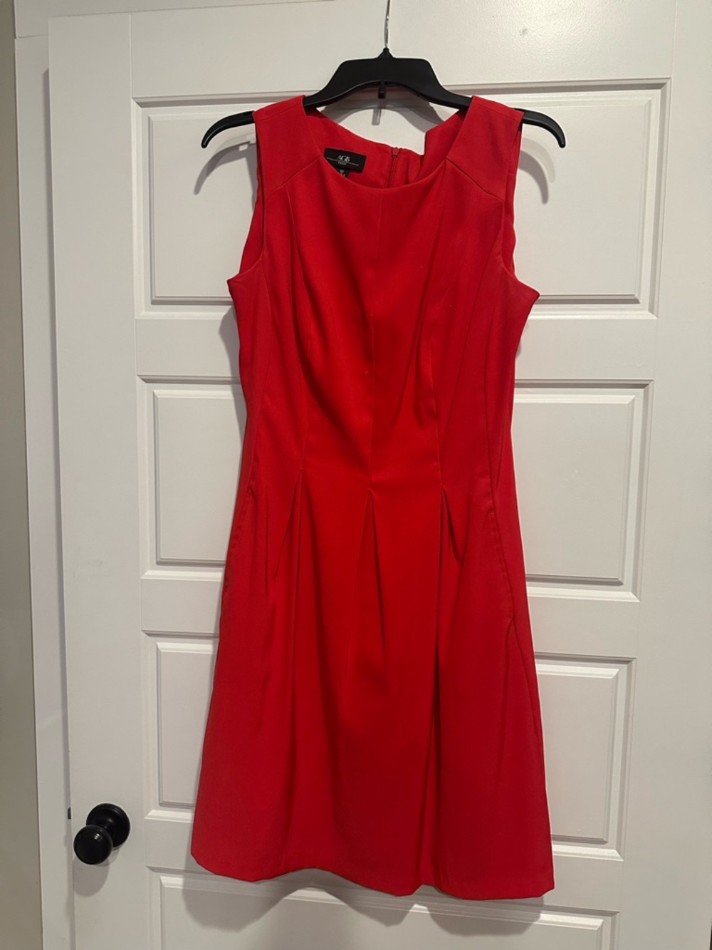 Red Sleeveless Fit-and-Flare Dress by J. Crew